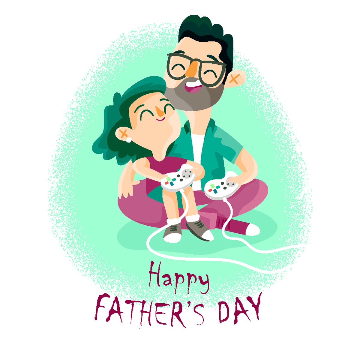 Happy father's Day иллюстрация